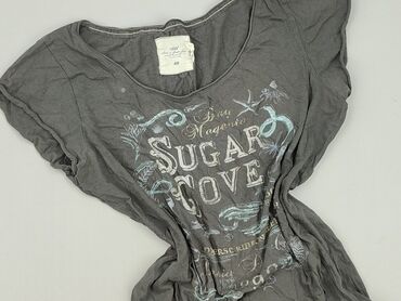 t shirty dekolt w serek: H&M L.O.G.G., T-shirt damski, rozmiar M