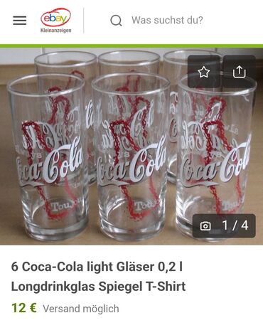 Čaše: Case nove Coca Cola vintaz Namacke. Komada. 6 — 17