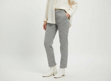 elegancki komplet spodnie i bluzka: Spodnie materiałowe damskie, rozmiar M