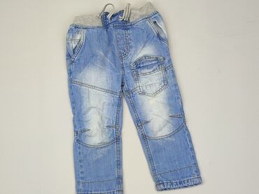 spodnie baggy jeans chłopięce: Spodnie jeansowe, Rebel, 1.5-2 lat, 92, stan - Dobry