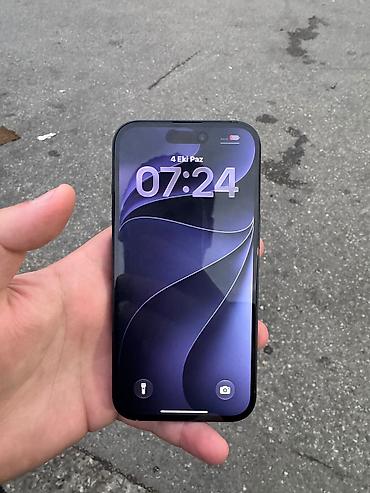 smart telefon: IPhone 15, 128 GB, Qara, Face ID — 1
