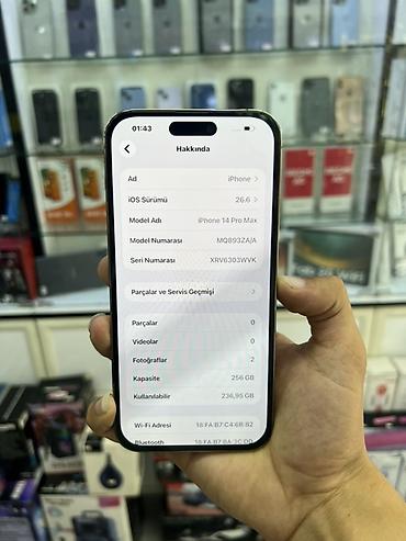iphone xs max plata: IPhone 14 Pro Max, 256 GB, Qızılı — 2