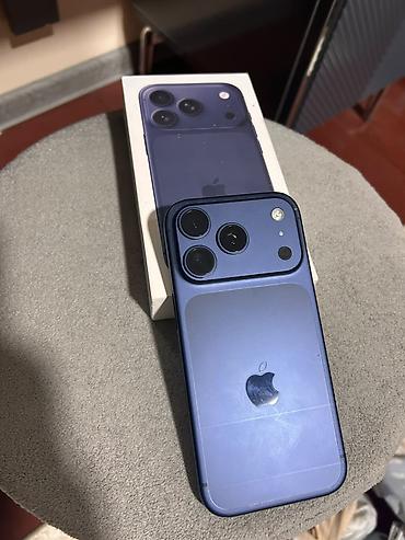 samsung 12 s: IPhone 17 Pro, 256 GB, Blue Titanium, Zəmanət, Simsiz şarj, Face ID — 3