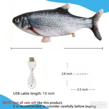 Oprema za kućne ljubimce: Pokretna Igračka za mačke Magic Fish; Potpuno NOVO, neotpakovano! — 13