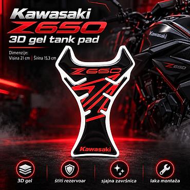 Kawasaki Z650 3D Gel Tank Pad – Zaštita Rezervoara- 2866 Kawasaki