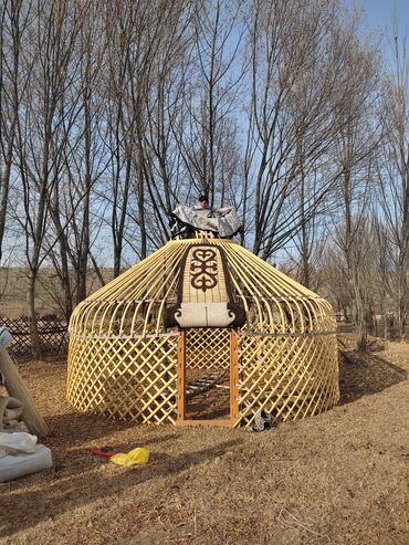 Продажа юрт: Продажа юрты, Каркас Деревянный, 85 баш, Диаметр: 6 метров — 8