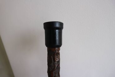 Ходунки, костыли, трости, роллаторы: Трость для опоры (палочка) резная, натуральное дерево крепкая — 22