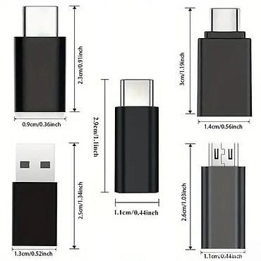 Adapteri za telefone: Adapteri od USB-C do USB 3.0, set od 5 komada NOVO. Opis proizvoda — 2