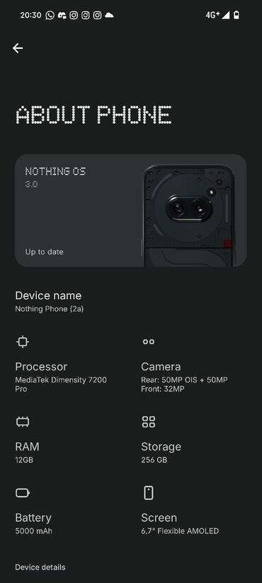 Digər mobil telefonlar: Nothing Phone 2A satılır. 12 ram 256 yaddaş. Kredit deyil. 2024 cu -da lalafo.az — 5 Digər mobil telefonlar: Nothing Phone 2A satılır. 12 ram 256 yaddaş. Kredit deyil. 2024 cu — 5