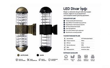 Silindir LED xarici divar işığı Bütün kateqoriyalar • Ev və bağ üçün