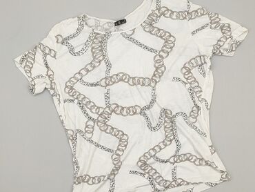 białe t shirty v neck: T-shirt, L (EU 40), condition - Good