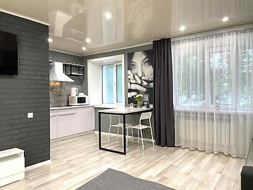 Посуточная аренда квартир: 1 комната, Душевая кабина, Постельное белье, Кондиционер — 9