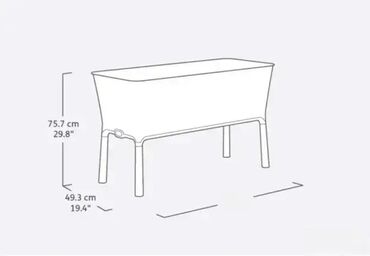 Žardinjere: *** AKCIJA *** 1374 Velika Žardinjera KETER Easy Growing; Raspoloživ — 4
