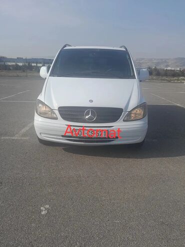 Mercedes-Benz: Ağ rəngli, Mercedes-Benz markalı mikroavtobus. Bu model, rahat və