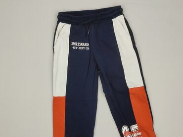 białe spodnie dresowe: Sweatpants, Little kids, 7 years, 122, condition - Very good