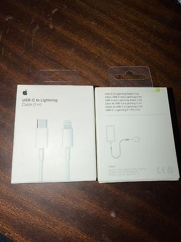 cabel: Məhsul: Apple USB‑C to Lightning Kabel (1 m) Xüsusiyyətlər: - Rəsmi — 1