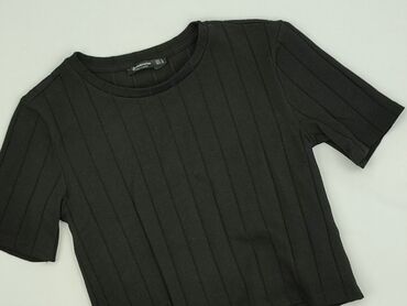 stradivarius czarne bluzki: Stradivarius, Top damski, rozmiar M