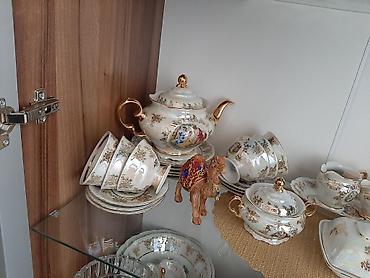 çay servis: Çay dəsti, rəng - Ağ, Farfor — 1