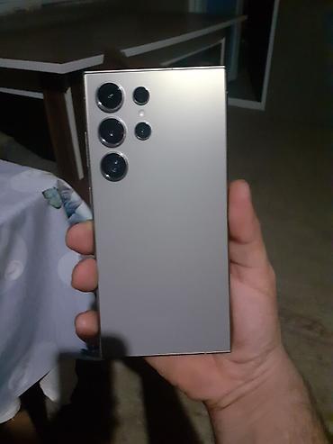 samsung ultra 10: Samsung Galaxy S24 Ultra, rəng - Gümüşü, Simsiz şarj — 1