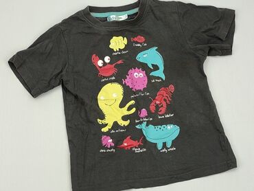 czarna koszulka dziecięca: Koszulka, 4-5 lat, 104-110 cm, stan - Dobry