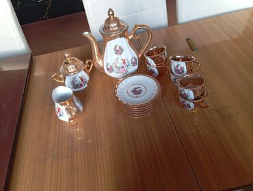 çay servis: Çay dəsti, rəng - Ağ, Bohemia, 6 nəfərlik, Çexiya