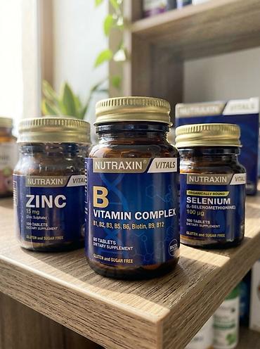 raburi biotin: Nutraxin Vitals B Vitamin Complex vitamin b vitamini qida əlavəsi 🚛 — 7