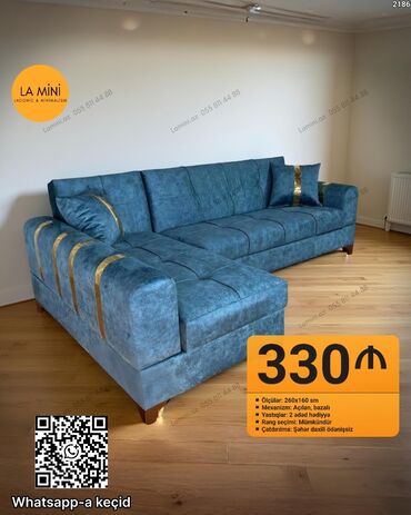 metbext ucun divan: Künc divan, Açılan, Bazalı, Şəhərdaxili pulsuz çatdırılma