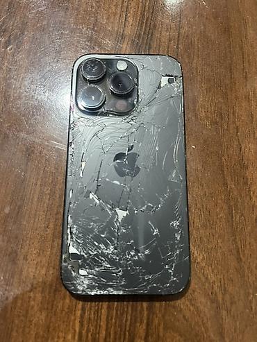 IPhone 14Pro(чёрный титан), корпус и задняя стеклянная панель с