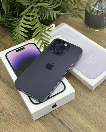 взять в кредит плейстейшен 4: IPhone 14 Pro, Б/у, 256 ГБ, Deep Purple, Зарядное устройство, Защитное стекло, Чехол, 95 %