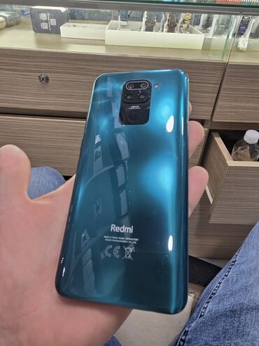 телефон флай фс458: Redmi Note 9, 128 GB, rəng - Qara, Barmaq izi