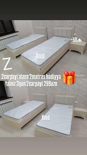qab alan: Yeni, Təknəfərlik çarpayı, Matras ilə — 1
