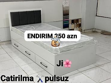 tək çarpayi: Yeni, Təknəfərlik çarpayı, Matras ilə, Siyirməli — 1