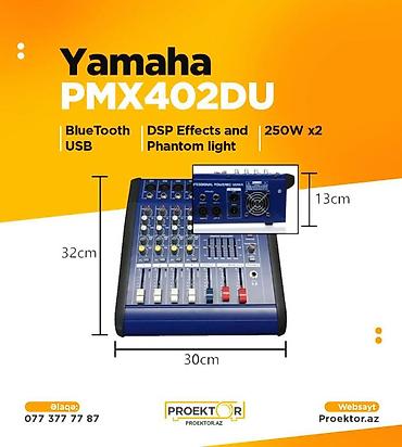 tv boxlar: Səsgücləndirici mikşer "Yamaha PMX402D" Yamaha səsgücləndirici 6 — 1