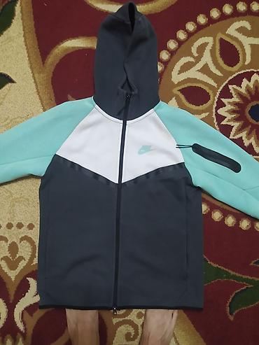 оверсайз одежды: Мужская толстовка, M, Nike, Новый, цвет - Серый, Самовывоз — 1