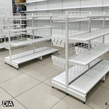 2100: Стеллажи сборные металлические, стеллаж полки для магазинов, Торговые — 5