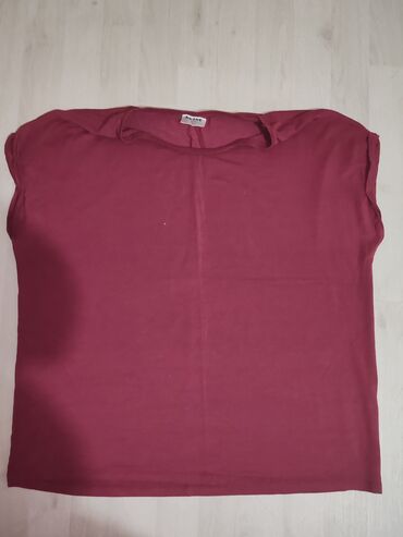 Shortsleeves: XL (EU 42), Cotton, color - Burgundy