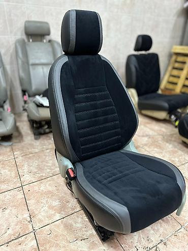 чехлы на сиденья фит: Чехлы Кожаные, цвет - Красный, Honda, Новый, Самовывоз — 4