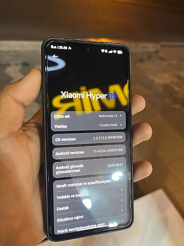 redmi note 14 256: Redmi Note 13, 256 GB, rəng - Qara, Barmaq izi — 4