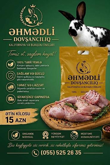 monqol əti: Dadlı, təzə və sağlam dovşan əti - Yerli məhsul – “Saf — 2
