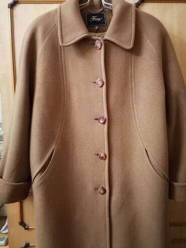 пальто коричневый: Пальто, 5XL (EU 50)