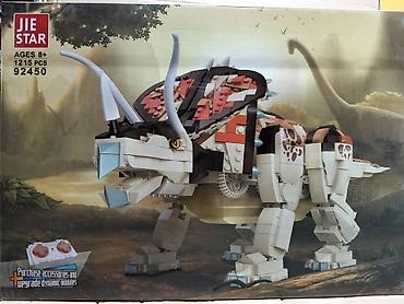 sederek oyuncaq: JIE STAR 92450 konstruksiya dəsti – tritseratops modelinin yığılması — 2