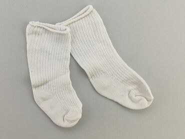 białe skarpety: Socks, 16–18, condition - Good