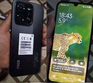 Poco C85, 256 GB, rəng - Qara, Barmaq izi