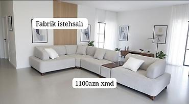 kunc divanlar 2021: Müasir künc divan dəsti – fabrik istehsalı - Minimalist dizaynlı — 1