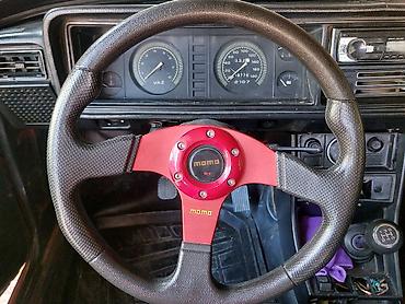 авто руль: Обычный, ВАЗ (LADA), 2107, 2008 г., Карбон, Б/у, Платная доставка — 1