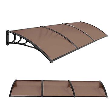 svetlece drvce: Nadstrešnica 270x100cm Crna Bronza 5mm Leksan PVC Nadstrešnica 270×100 — 1