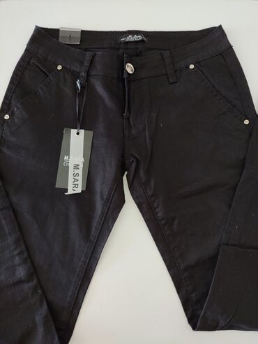 jagger pantalone: Lagane letnje pantalone, crne
Velicina M