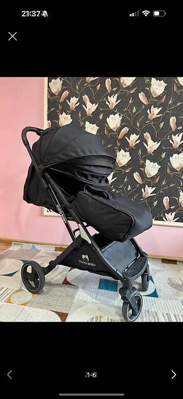 ремонт каляски: Прогулочная коляска Ining Baby, цвет черный. Практичная городская — 1