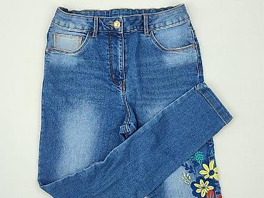 boho sukienki: Spodnie jeansowe, George, 12 lat, 146/152, stan - Bardzo dobry — 1
