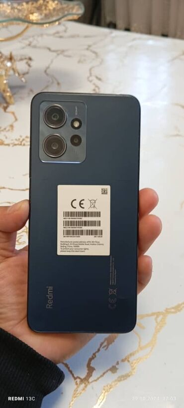 Xiaomi: Xiaomi, Redmi Note 12, Б/у, 128 ГБ, цвет - Серый, 1 SIM, 2 SIM